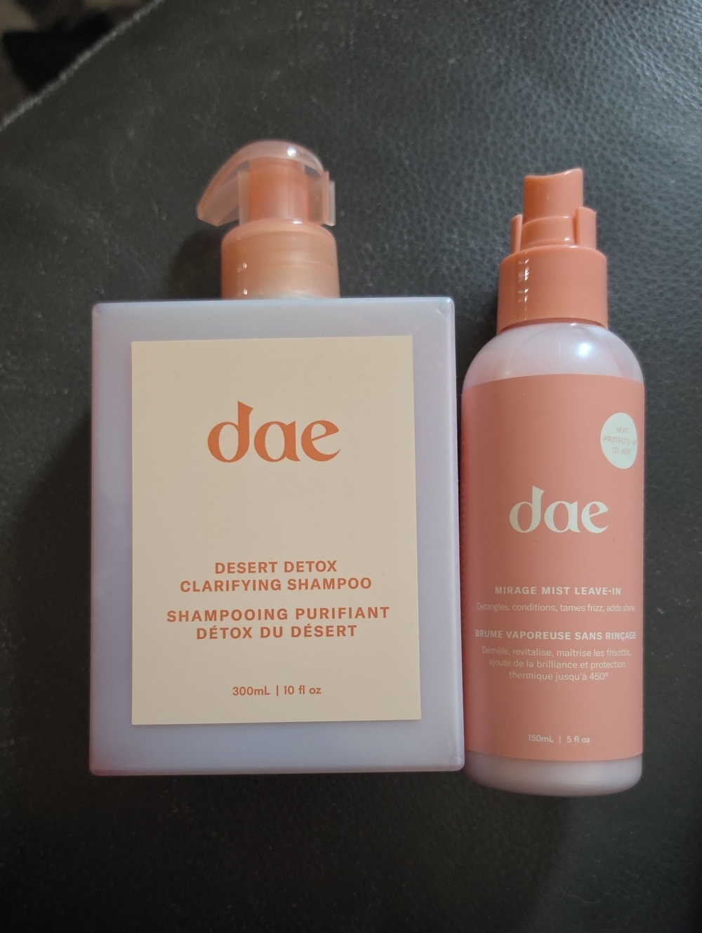 dae Desert Detox Clarifying Shampoo + Mirage Mist Leave-in Conditoner Brand New
